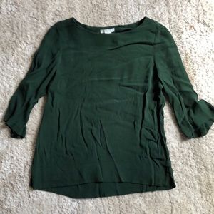 H&M Dark Green Top Blouse